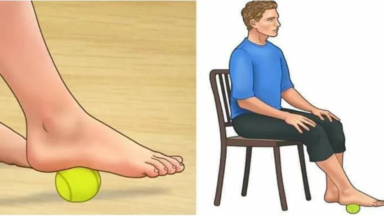 For stiffness, heat, numbness and tingling in the feet 4 types of exercises